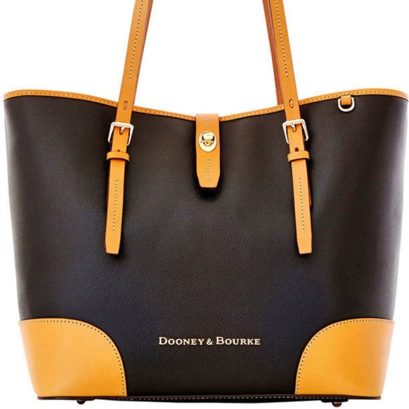 Dooney & Bourke Handbags - Dooney & Bourke Black Leather Tote Bag